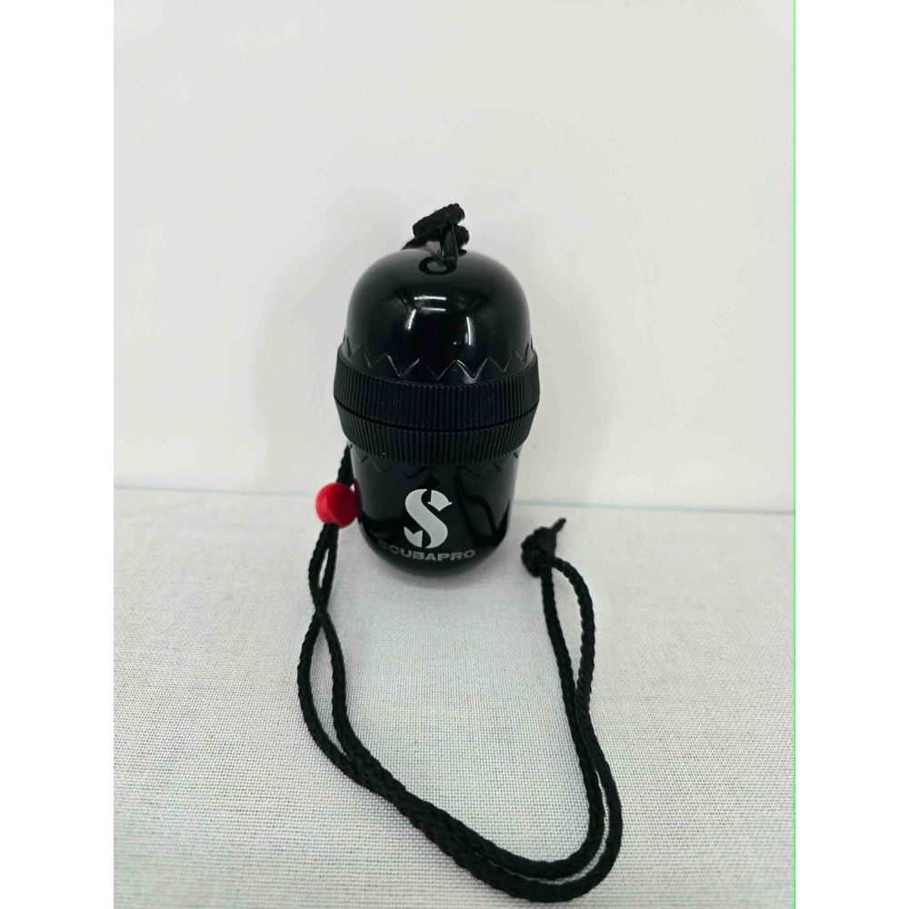 Scubapro Waterproof Dry Capsule Egg Black Scuba Diving Snorkeling Lanyard Case